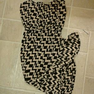 Chevron style maxi dress